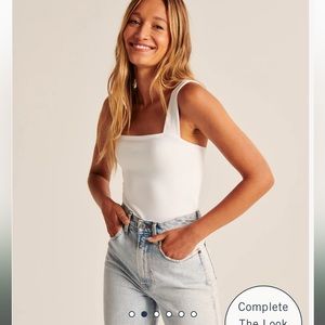 NWOT Abercrombie Square Neck Bodysuit